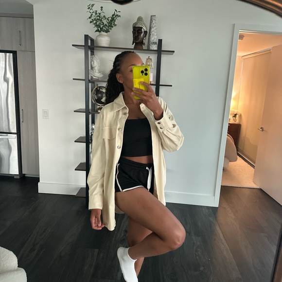 Cream Oversized Shacket - Picture 3 of 4